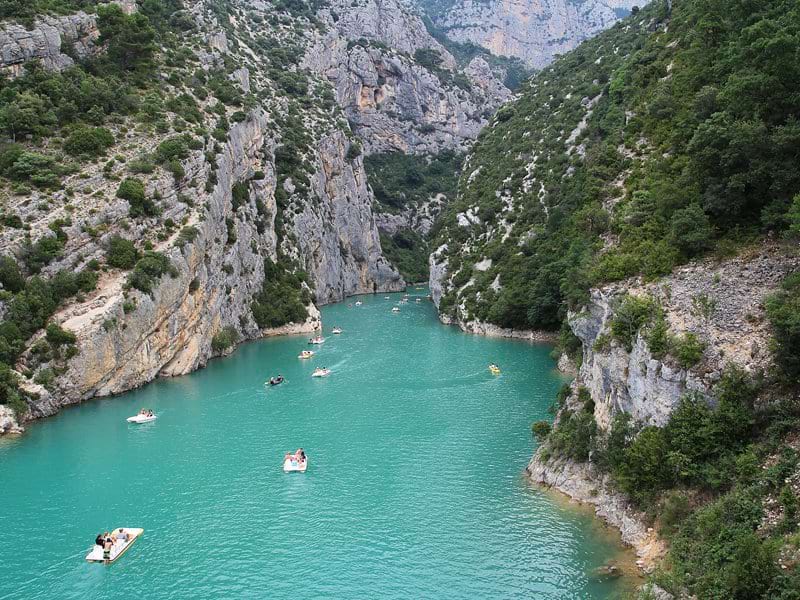 Vue sur les gorges du verdon en colonie de vacances d'été