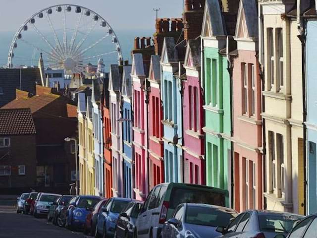 Les rues colorées de Brighton en Angleterre