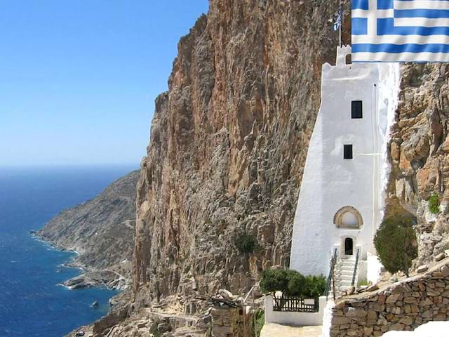 Paysage de Grèce cet été en colonie de vacances 