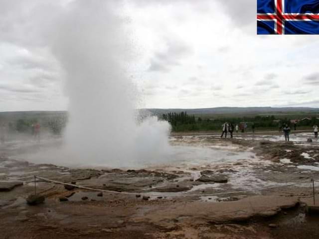 Paysage typique de l'islande en colonie de vacances cet été 