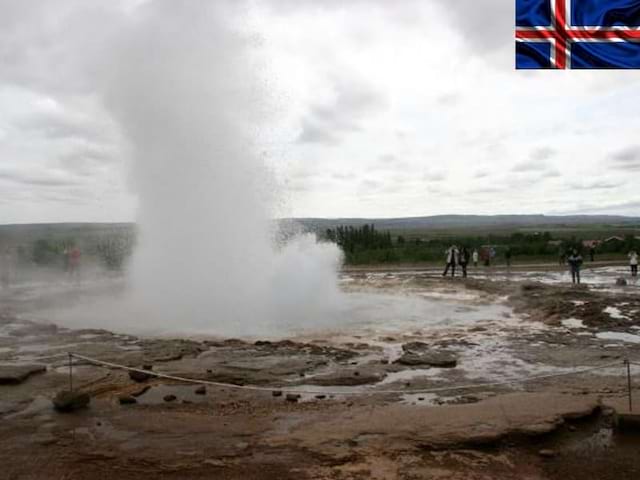 Paysage typique de l'islande en colonie de vacances cet été 