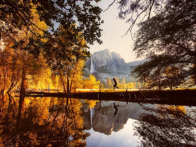 Ados visitant le Yosemite park en colonie de vacances cet été