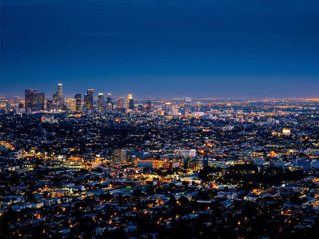 Los Angeles by night en  colonie de vacances ados été 