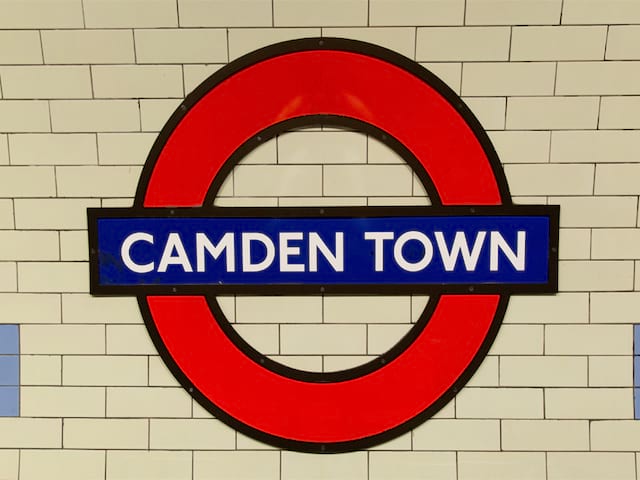 Station de métro de Camden Town en Angleterre