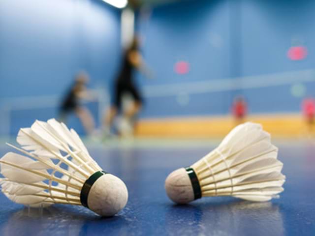 deux volants de colonie de vacances stage sportif badminton