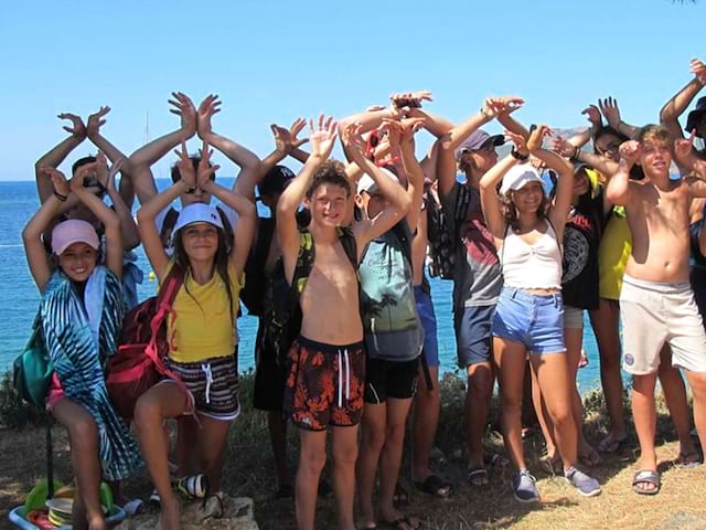 Groupe d'enfants en Corse