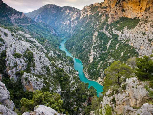 Vue sur les gorges du verdon en colonie de vacances