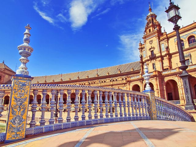 Vue sur la plaza de Espana cet été en colonie de vacances en Espagne