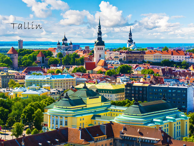 Vue sur Tallin en colonie de vacances itinérante cet été pour ados