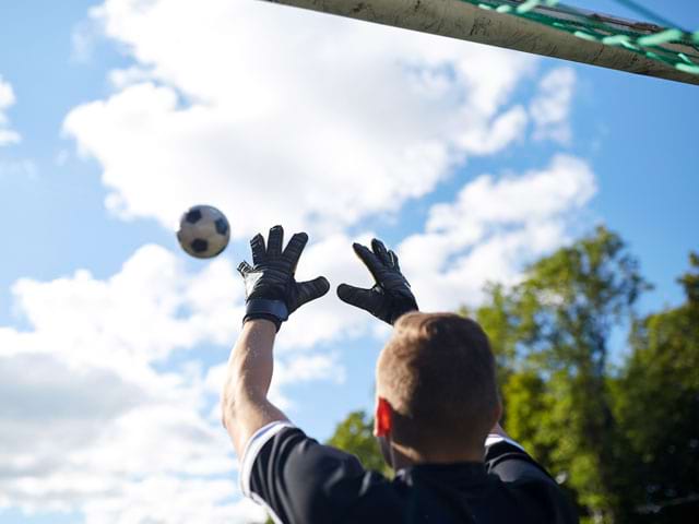 goal de football en stage sportif