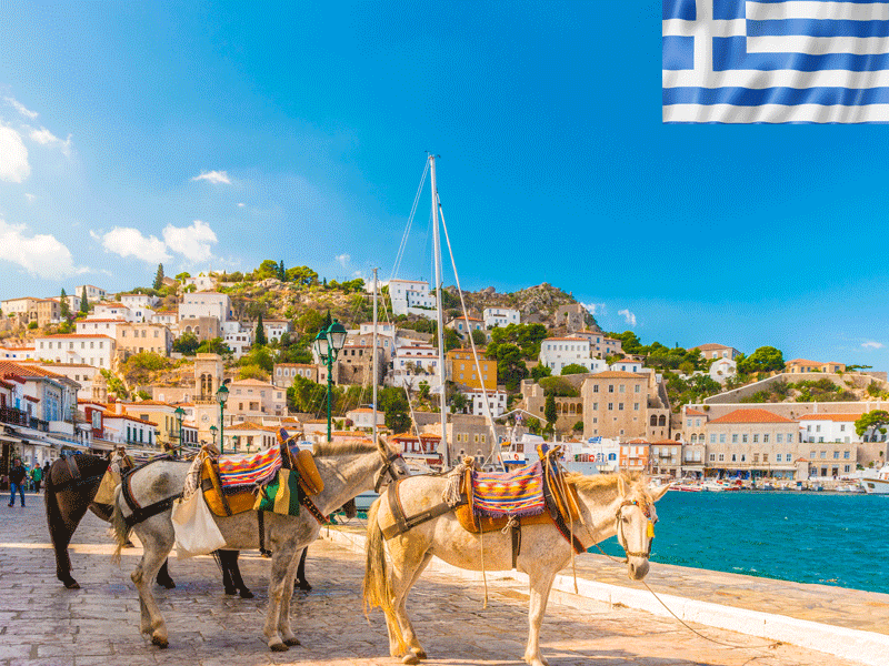 Paysage de grèce en colonie de vacances pour ados cet éé