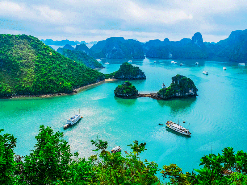 paysage de colonie de vacances au vietnam cet été