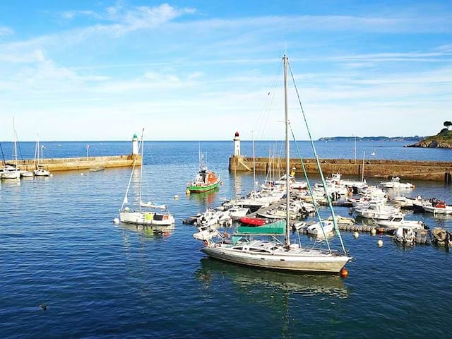 Port de Bretagne en été