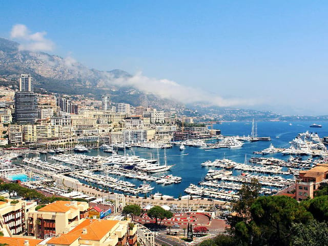 Vue sur le port de Monaco 