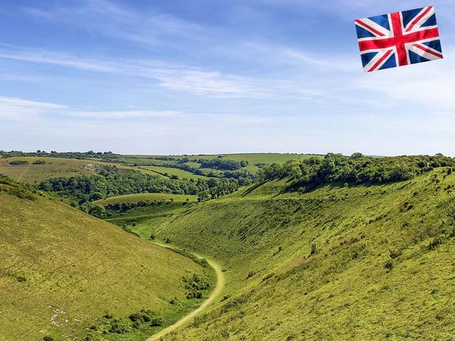 Campagne du sud de l'Angleterre