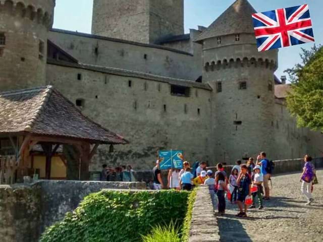 Visite du château de Chillon durant le stage linguistique pour apprendre l'Anglais en Suisse