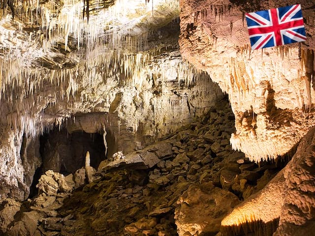 Visite des grottes en Suisses pendant le stage linguistique d'anglais