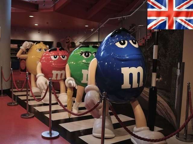 Le magasin de M&M's à Londres en Angleterre