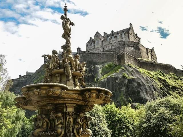 Parc public de Princes Street Gardens en Ecosse