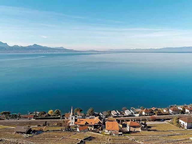 Paysage observé lors d'une colo itinérante à vélo