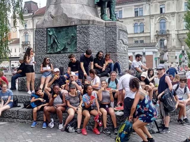 Pause dej lors de la colo itinérante Les Beautés de l'est