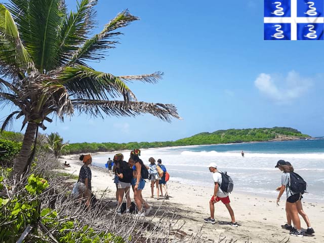 Découverte d'une plage paradisiaque en colo  de vacances en Martinique cet été
