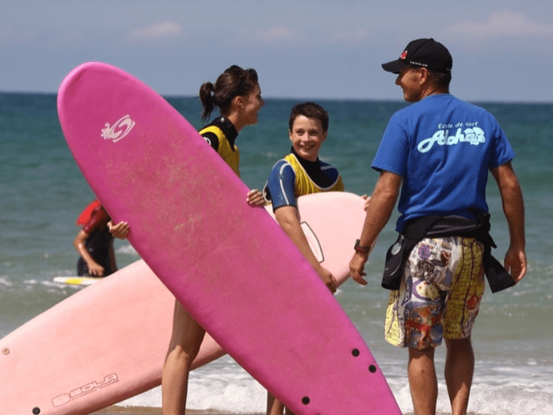Prof de surf en colo de vacances Surf cet été à Mimizan 