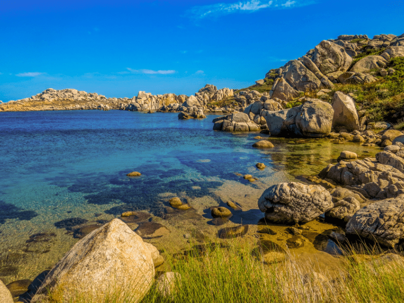 Beau paysage en Corse durant les vacances d'été