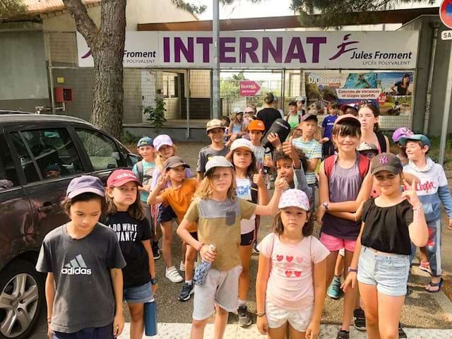 Jeunes au centre Jules Froment en Ardèche à Aubenas où les jeunes ont été en colo