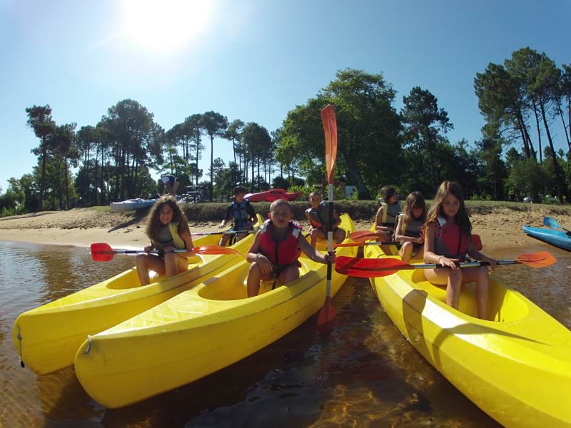 Aviron en colo de vacances Surf et Ocean cet été à Mimizan 