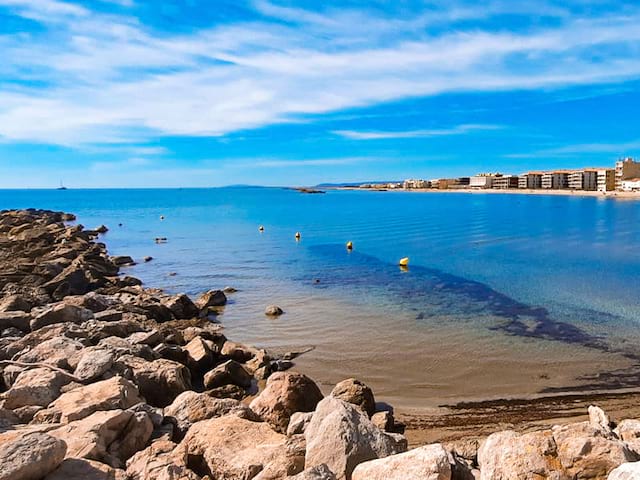 Paysage bord de mer palavas les flots