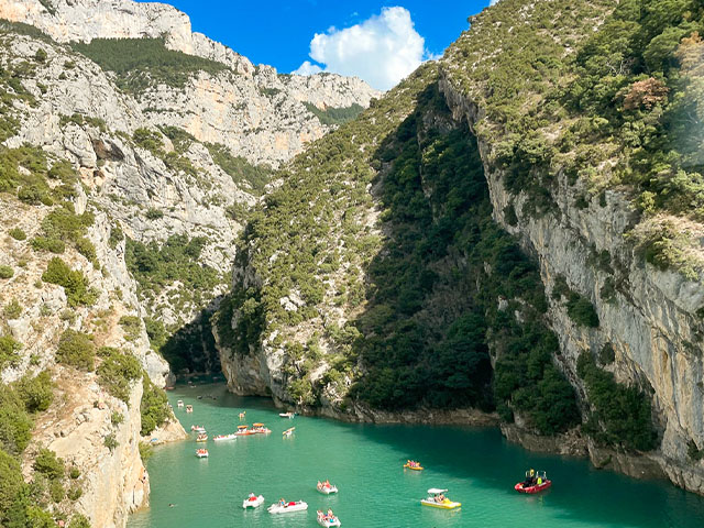 photographie des gorges du verdon colo ados cet été