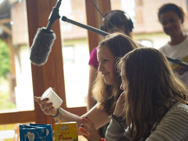 session tournage avec micros sejour ados été en auvergne