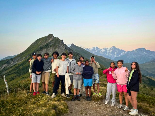Randonnée à Hauteluce cet été en colo
