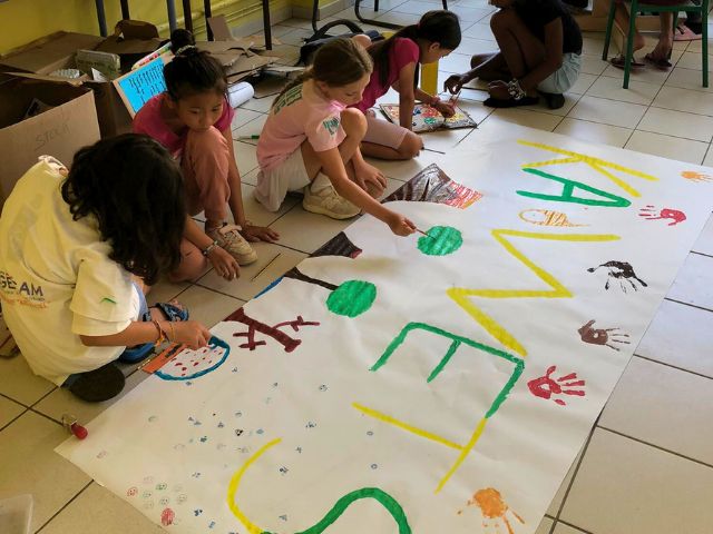 Atelier artistique en colo de vacances cet été