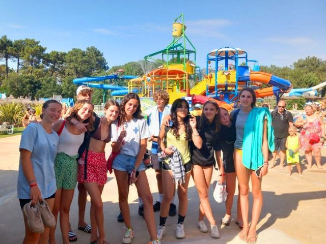 Parc aquatique en colo de vacances à Capbreton