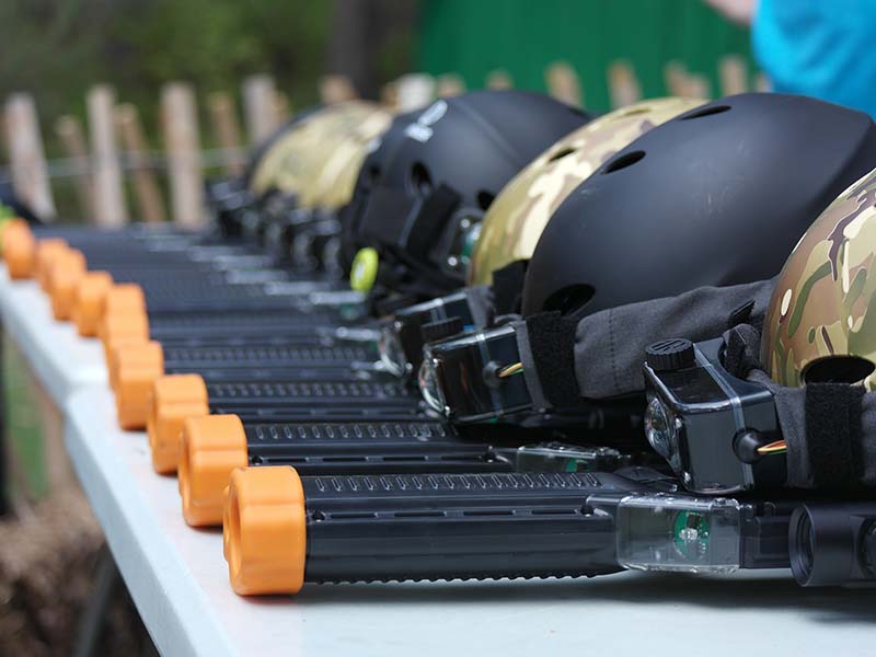 Activité laser game en colo de vacances