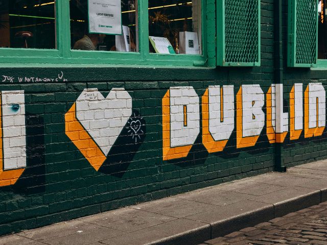 Graffiti à Dublin en Irlande