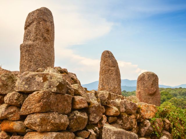 Site préhistorique de Filitosa en Corse cet été