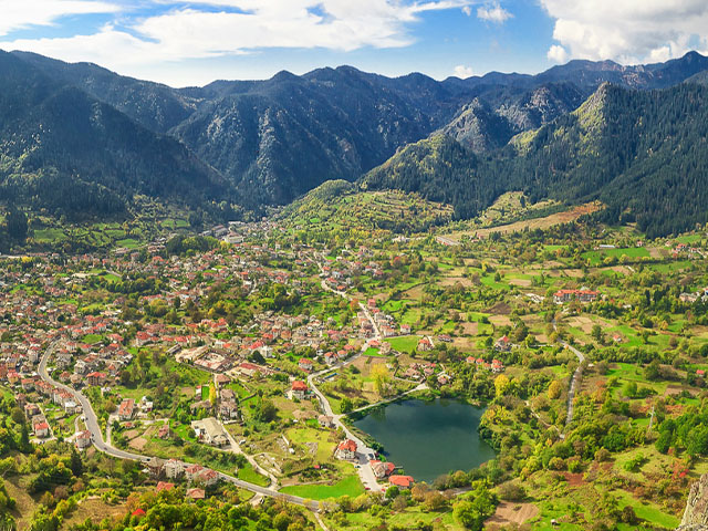 paysage campagne bulgarie en été en vacances