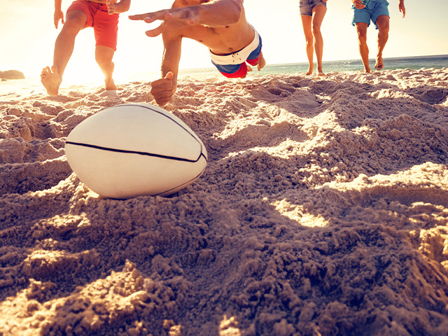rugby plage été colonie de vacances