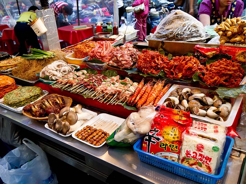 marché typique corée du sud marché de Namdaemun