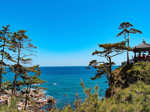 vue sur la mer en corée du sud été en colonie de vacances