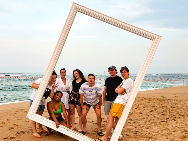 ados plage cadre corée du sud 