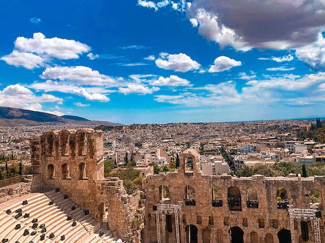 vestiges athènes grèce été ados en colonie de vacances itinérante