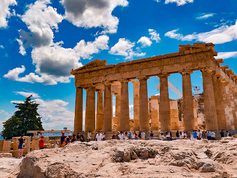 vestiges athènes grèce colonie de vacances itinérante