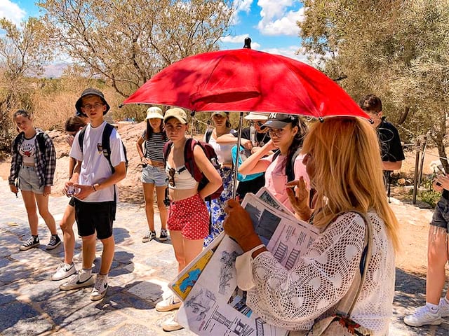 visite guidée grèce ados