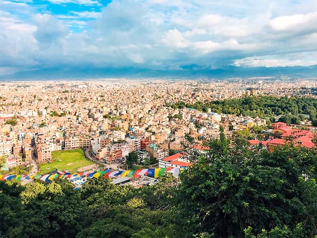 Vue sur le paysage au Népal