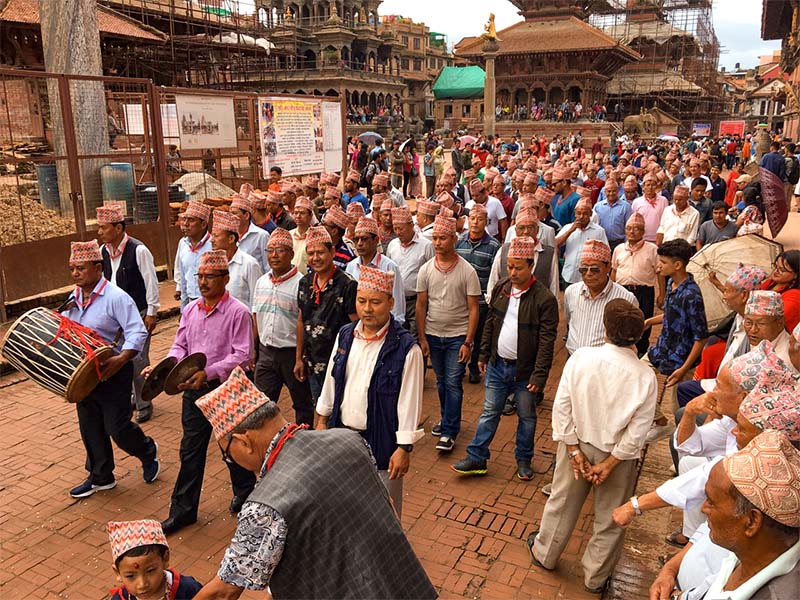 fête traditionnelle temple kathmandu