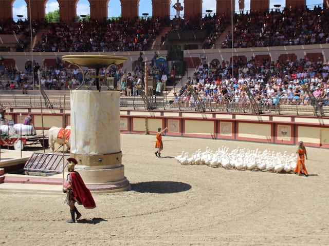 Spectacle au Puy du fou en colonie de vacances cet été